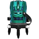 恒昌光電 8ライン グリーンレーザー墨出し器 GPS-8L 4垂直・360°水平 4方向大矩ライン 10倍明るい 斜線機能 レーザー墨出し器 フルライン測定器