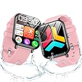 スマートウォッチ Bluetooth5.3 【新登場・1.9インチ超大画面】活動量計 超薄型 iPhone/アンドロイド対応 Smart Watch 着信/メッセージ通知 IP68防水 スポーツウォッチ カロリー 24種類運動モード メンズ レディース GPS連携 歩数計 腕時計 SMS/Twitter/Line通知 長持ちバッテリ 音楽・カメラ 文字盤調整 日本語説明書 (ピンク)