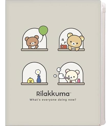 Amazon | サンエックス リラックマ A4クリアホルダー6+1 FA09602