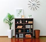 本棚　ブックシェルフ　ラック　オープンシェルフ　カラー：ブラウン　幅：75cm