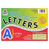 Pacon色自己粘着取り外し可能な文字 – 文字 – 159 x 2quot； – ブルー
