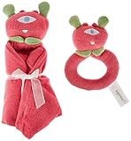 Angel Dear Blankie and Ring Rattle Set (Fuchsia Cyclops) by Angel Dear