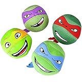 Teenage Mutant Ninja Turtles Head Plush Round Ball Doll Set of 4 Pcs Tmnt 5" [並行輸入品]