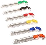 Lot of 12新しいユーティリティナイフナイフボックスカッターbreak-awayブレード