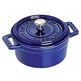 Staub 1101091 Mini Round Cocotte Oven, 0.25 quart, Dark Blue by Staub