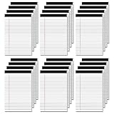 リーガルパッド ライティングパッド 24パック 5インチ x 8インチ メモパッド 80gsm 再生紙 スモールリーガルパッド 25行ノートパッド 穴あきリーガルパッド 120ページ 片面印刷リーガルパッド 学校 大学 オフィス用