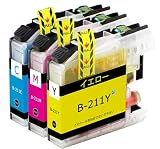 ブラザー インク LC211 互換インクカートリッジ LC211C LC211M LC211Y 合計3本 DCP-j968N DCP-J562N MFC-J737DN MFC-J837DN MFC-J887N MFC-J907DN MFC-J997DN MFC-J997DWN DCP-J767N DCP-J964N など プリンター インク 純正 と併用可能