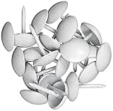 Dritz 9019 Upholstery Decorative Smooth Head Nails, White, 7/16-Inch, 24-Pack [並行輸入品]