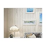 Blooming壁Weathered Wood Plank木製パネル木製壁紙 20.5" x 396"=57 Sq. Ft/Roll BM-Dstripe-004