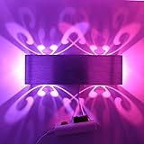 Ruanyi 蝶形クリエイティブLed壁ランプカラースクエア長方形契約ナイトライトAC 110から240V ( 色 : RGB )