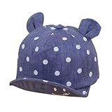 Yeefant 2018 新発売 超人気！赤ちゃん ドット ベースボールキャップ 男の子 女の子 UVカット 日焼け止め 子供 1−3歳 おしゃれ ベビー キッズ 帽子 野球帽 4 (ダークブルー)