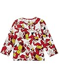 (マイファーストヒステリック) MY FIRST HYSTERIC オーガニックコットン SUPER STAR WITH MINI総柄 長袖Tシャツ 80cm レッド