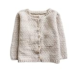 Cutelove　カーディガンTシャツ　ニット　編み物　ラウンドネック　純色　ロングスリーブ　長袖　綿　男の子　ボーイズ　女の子　ガールズ　ベビー　赤ちゃん　幼児　ベビー服　秋　冬　可愛い　ファッショ