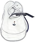 Raindrops Primary Teething Bib Set, White/Navy by Raindrops [並行輸入品]