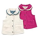 【アウトレット】dolcina リバーシブルベスト (80～130cm) キムラタンの子供服 クリーム 100 ( 33316x33516-153 )