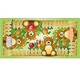 ベビー漫画バスタオルソフトコットンベビーウォッシュクロスベビーブランケット（ベア）