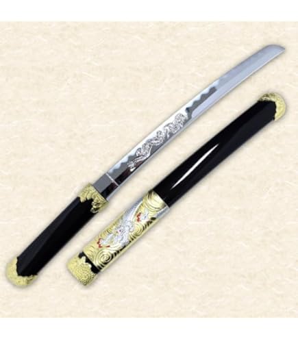 Amazon.co.jp: 模造刀（美術刀） 短刀 六寸 黒龍【こくりゅう