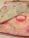 Crowns and Carriages Baby Blanket Reversible by Sweet Lullaby