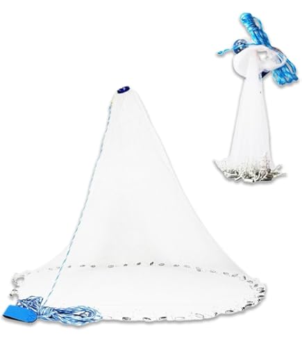 Amazon | GiDoKe 投網 鮎 手投げ網 初心者 とあみ 漁具 魚捕り 簡単