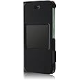 レイ・アウト AQUOS AQUOS ZETA SH-04H / AQUOS SERIE SHV34 / AQUOS Xx3 ケース 手帳型 スリム 小窓付き/ブラック RT-AQH4SLC1/B