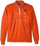 NCAA Oregon DucksメンズOVB Quarter Zip Poly Fleeceスウェットシャツ、オレンジ、小