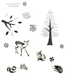 ウォールステッカー ノアールアニマル (S)