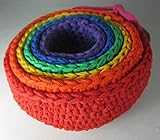 ネスティング・ボウル　♪レインボー色♪　パズル　知育玩具 ハンドメイド　米国製