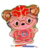 Goodgoods 木製迷宮 キッズ おもちゃ 立体パズル 組み立て 知育玩具 013-lzgy-d8659(28.3*28.3*2cm(約800g) 羊)