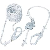 藤井電工 ツヨロン(TSUYORON) 水平親綱緊張器付GCハリップ 10m ホワイト GCH-10BX
