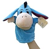 Remeehi ハンドパペット　動物 手 人形 アニマル ハンド パペット 幼児 情操 教育 親子 おもちゃ 知育 人形劇 小道具　物語　ろばA