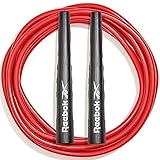 Reebok(リーボック) スキッピングロープ レッド 赤 縄跳び 大人用 トレーニング用 重い 子供 二重跳び 室内 RARP-120