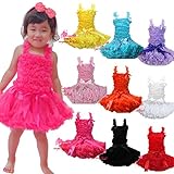 カラフル　キッズ　ダンス　衣装　フリフリ　ボリューム　フリル　スカート　＆　トップス　＆　リボンヘッドバンド　セット　0歳　1歳　2歳　3歳　4歳　5歳　6歳　7歳　8歳　9歳　10歳　80　90　1