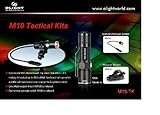 Olight M10 Maverick 350 Lumens LED flashlight Tactical Weapon Kit includes Offset Mount WM10, Remote
