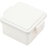 GEL-COOL ジェルクール square ジェラートプレーン 保冷剤一体型 四角 ランチボックス S お弁当箱 バニラカラー 11×9.4×5.5cm 220ml 1段 弁当箱 女性 子供 簡単クリップ バックル機構 保存容器 デザート用 サラダ