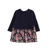 Cutelove　Tシャツ＋スカート2点セット　ラウンドネック　花柄　レース　ドレス　長袖　ロングスリーブ　女の子　ベビー　ガールズ　赤ちゃん　幼児　秋　可愛い　素敵　カジュアル　普段着　素敵　韓国　