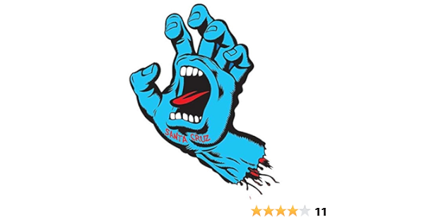 Amazon Santa Cruz サンタクルーズ Screaming Hand Decal 3inch 約5 5 X 8 5cm ステッカー スクリーミングハンド Skateboard スケボー スケート サンタクルーズ Santa Cruz スケートボードツール