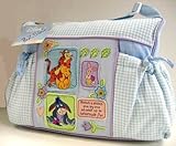 Disney Winnie the Pooh Baby Blue Gingham Diaper Bag by Disney [並行輸入品]