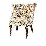 Crestview Collection CVFZR1303 Birch Hutchison Pattern Fabric Chair [並行輸入品]