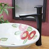 立水栓　蛇口　2色から選べる 単水栓　立ち水栓　（マットブラック・ロングタイプ）【se-0027】 水栓 洗面 手洗い器用立水栓　和風　和　洋風　洋　アンティーク　レトロ　ゴールド　金　マット ブラッ