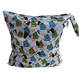 XFentech ウェットドライバッグ、旅行用おむつオーガナイザー、ウェット/汚れ/汚れた衣服、洗濯可能で再使用可能 (アシカ)