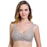 DaxinレディースボタンフロントFeedingマタニティ授乳授乳ブラ下着 US サイズ: S カラー: グレー