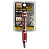 （ お徳用 5個セット） TRAD ペン型差替式精密ドライバーセット 【レッド】 TPS-9R