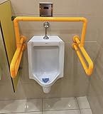 便器手すりナイロン足脚安全グリップ便器トイレトイレ便器手すり高齢手すり ( 色 : イエロー いえろ゜ , サイズ さいず : 56*53.5*38.5cm )