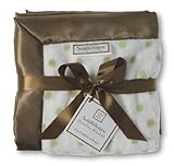 【並行輸入品】スワドルデザインズ 究極のふわふわストローラーブランケット 約75cm×100cm ポリエステル100% SD-093KW キウイドット