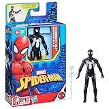 ハズブロ(HASBRO) マーベル MARVEL スパイダーマンエピックヒーローシリーズ シンビオートスーツ・スパイダーマン 4インチ（10cm）アクションフィギュア、アクセサリー付き、対象年齢４才以上 F8369 正規品