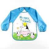 Excellent.advanced? 子供 Todders 防水長袖アート スモック エプロンよだれかけ漫画 Bavoir Baberos 服を供給