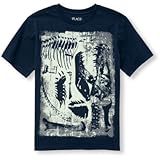 ザ・チルドレンズプレイス THE CHILDREN'S PLACE/ ボーイズ ショートスリーブ グローインザダーク ディノ ボーンズ グラフィック ティ トップス半袖Tシャツ 14歳【並行輸入】