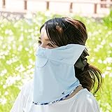 Fleur UVカットフェイスカバー ブルー FC-FLE03