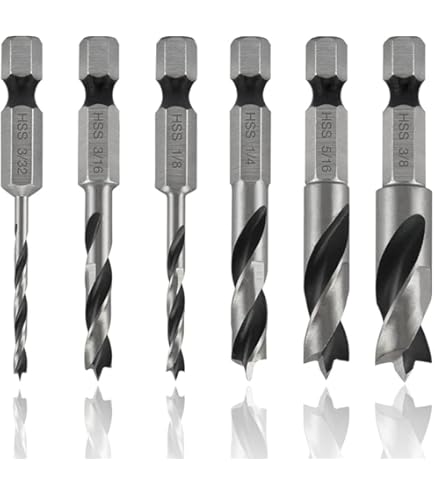 10PCS 1.5mm-13mm HSS Drill Bits Coated Twist Hex Quick Change Woodworking Metal Drill Bit (Size : 1.5mm 10pc - View #11