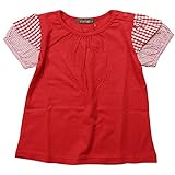 《春夏対応》 nico hrat(ニコフラート) 製品洗い加工済み 42/2天竺半袖ギンガムチェックTシャツ 95cm /RE NO.B-270112